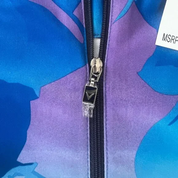 Callaway Opti-Dri Golf Dress Sleeveless Abstract Gradient Print Blue Small NWT - Picture 5 of 14